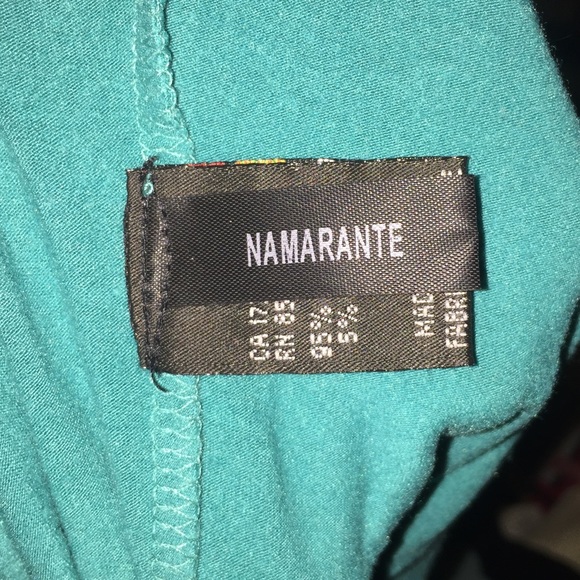 Turquoise top  with beads - Picture 6 of 7